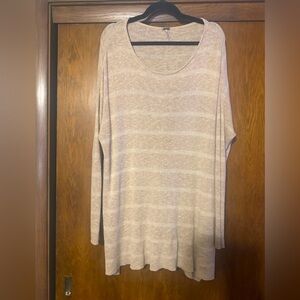 FREE PEOPLE wear in every season! Shipping News Striped Tunic Sweater OVERSIZED